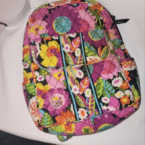 Vera Bradley Quilted Floral Backpack in Pink, Orange & Black il_340x270.7014106908_lhk9.jpg main image 4
